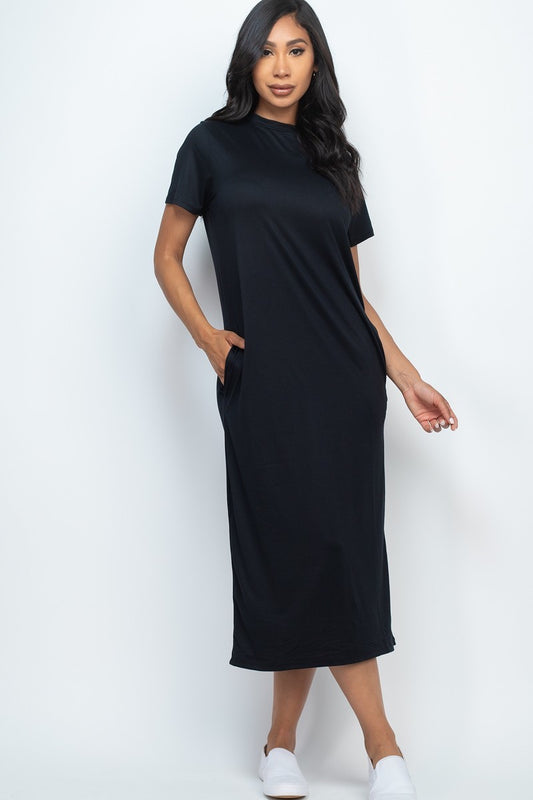 Side Pocket Tee Dress